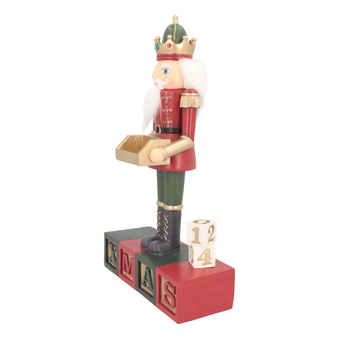 Nutcracker With Advent Countdown Calendar | With LED | 35cm