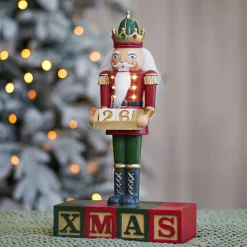 Nutcracker With Advent Countdown Calendar | With LED | 35cm