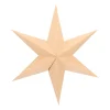 Paper Christmas Star With Wood Pattern And String
