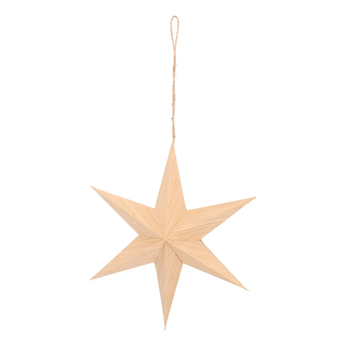 Paper Christmas Star With Realistic Wood Grain