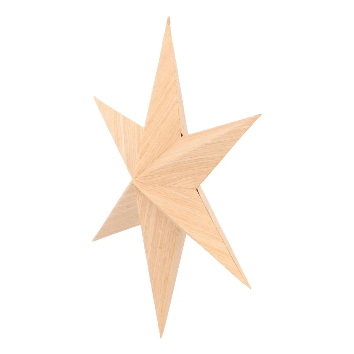 Paper Christmas Star With Realistic Wood Grain