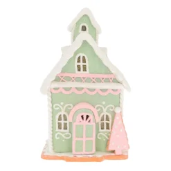 Pastel Gingerbread House With LED Lights