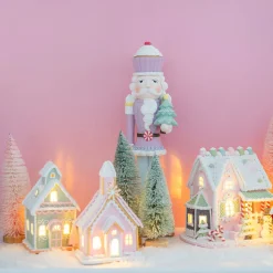 Pastel Gingerbread House With LED Lights