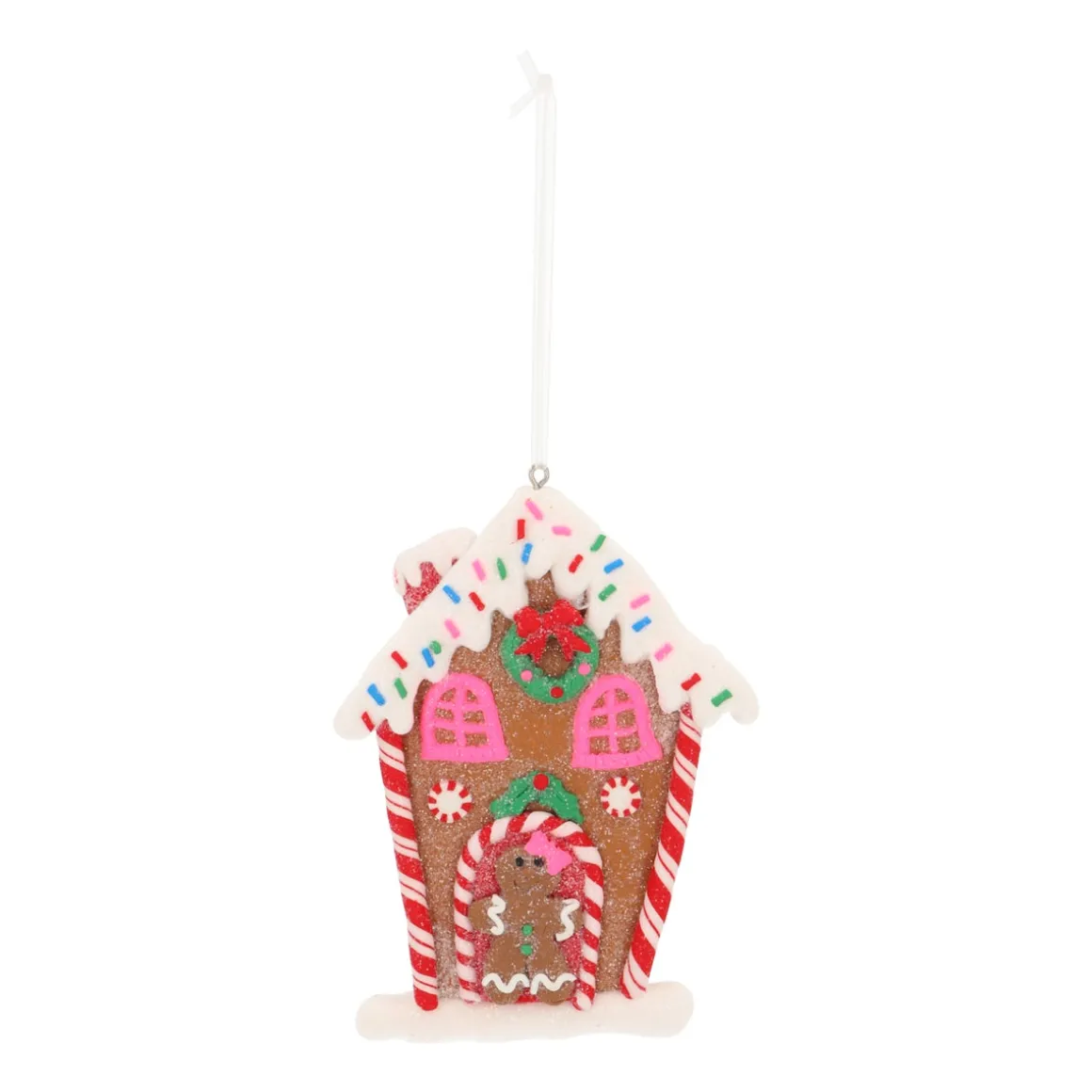 Pastel Gingerbread House Ornament