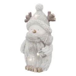 Penguin Figure | LED Lighting | Grey | 44cm