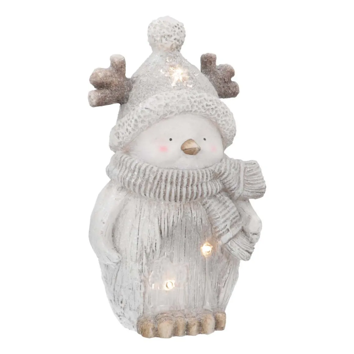 Penguin Figure | LED Lighting | Grey | 44cm