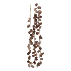 Pinecone Garland Frosted 150cm