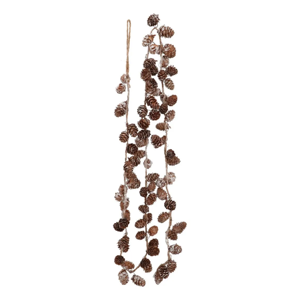 Pinecone Garland Frosted 150cm