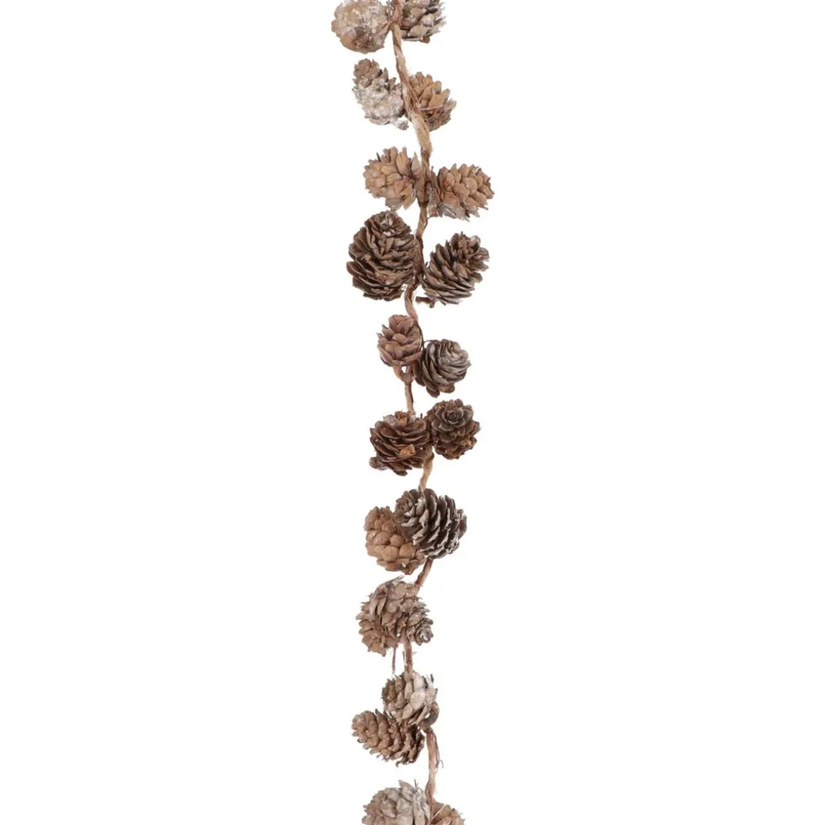 Pinecone Garland Frosted 150cm