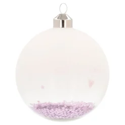 Pink Christmas Bauble 'Baby's First Christmas'