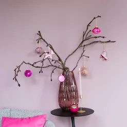 Pink Disco Christmas Bauble With Reflective Mirrors