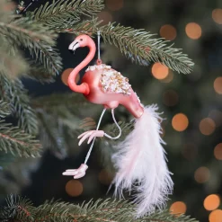 Pink Flamingo Ornament For A Tropical Christmas
