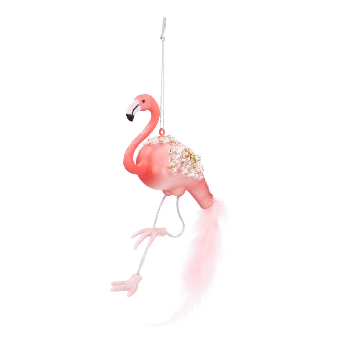 Pink Flamingo Ornament For A Tropical Christmas
