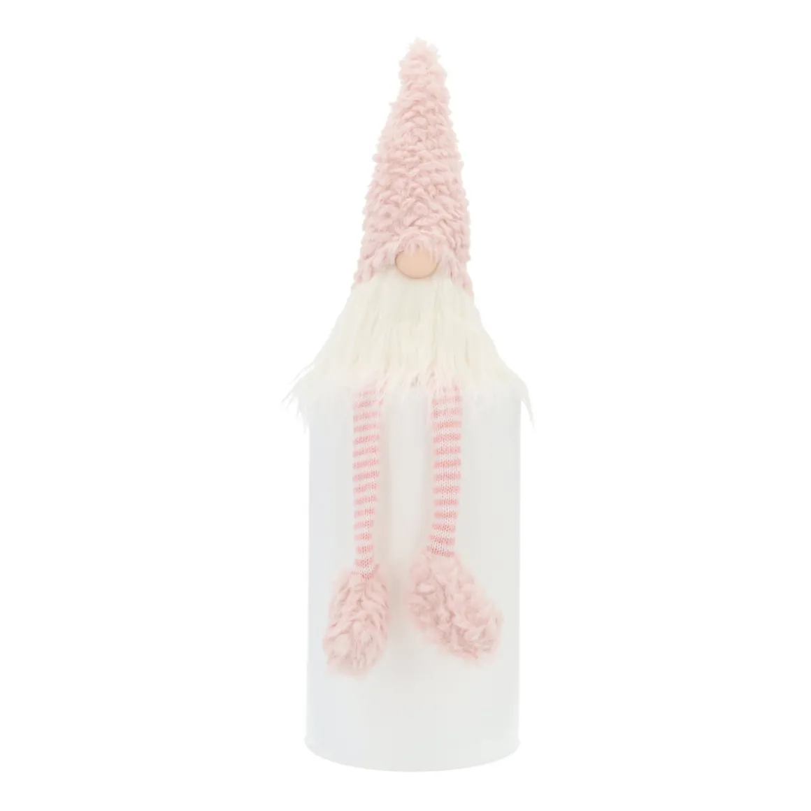 Pink Gnome With Dangling Legs
