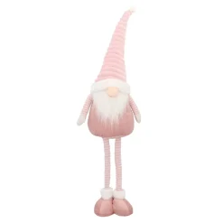 Pink Gnome With Extendable Legs And Pointed Hat