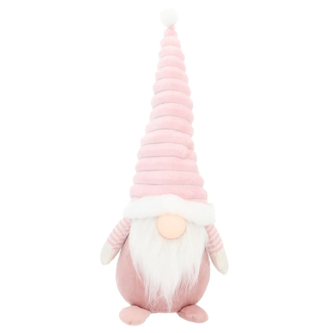 Pink Gnome With Light-Up Hat And Cheerful Outfit