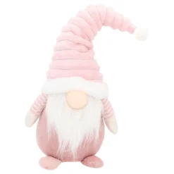 Pink Gnome With Light-Up Hat And Cheerful Outfit