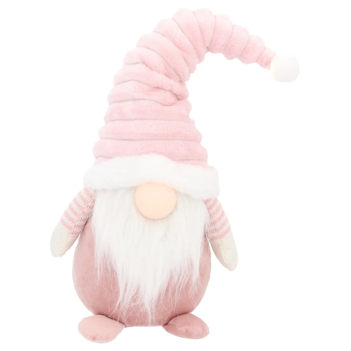 Pink Gnome With Light-Up Hat And Cheerful Outfit