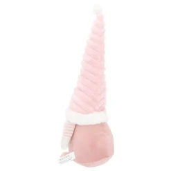 Pink Gnome With Light-Up Hat And Cheerful Outfit