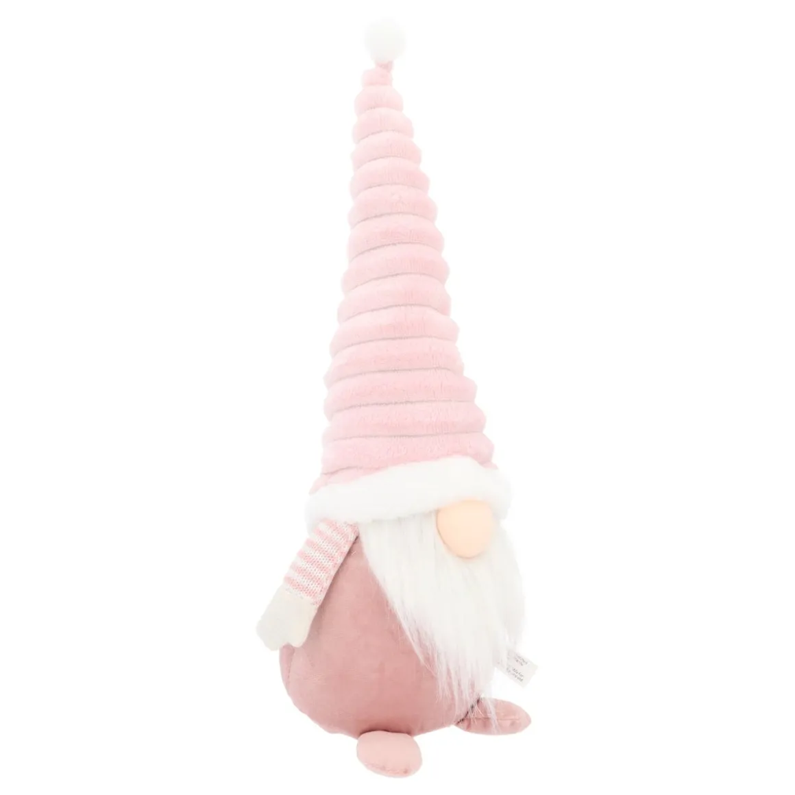 Pink Gnome With Light-Up Hat And Cheerful Outfit