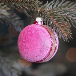 Pink Macaron Christmas Ornament