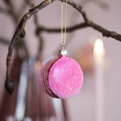Pink Macaron Christmas Ornament