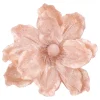 Pink Magnolia Decorative Flower With Glitters