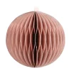 Pink Paper Christmas Bauble 8 Cm