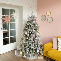 Pink Velvet Paper Star Lantern 60 Cm