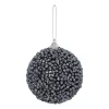 Plastic Christmas Bauble 8 Cm Night Blue