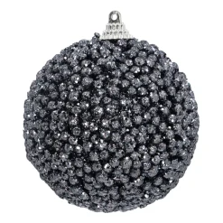 Plastic Christmas Bauble 8 Cm Night Blue