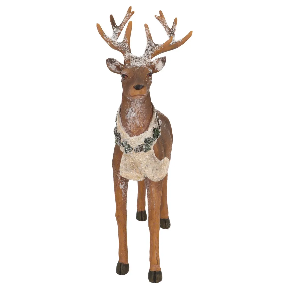 Polyresin Deer Figurine With Scarf