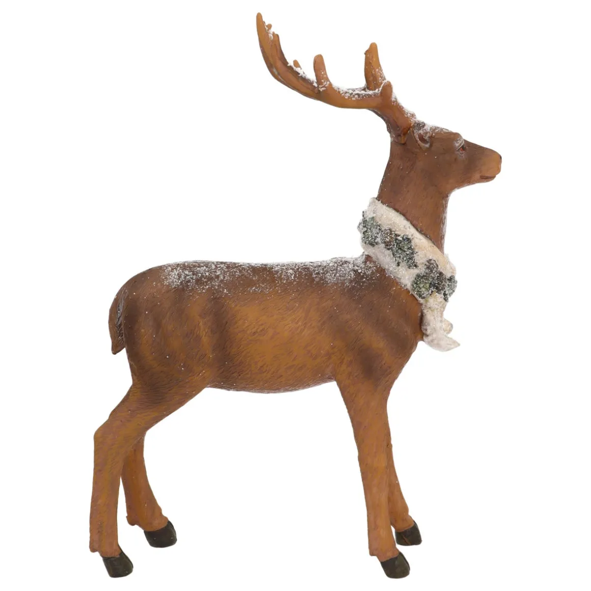 Polyresin Deer Figurine With Scarf