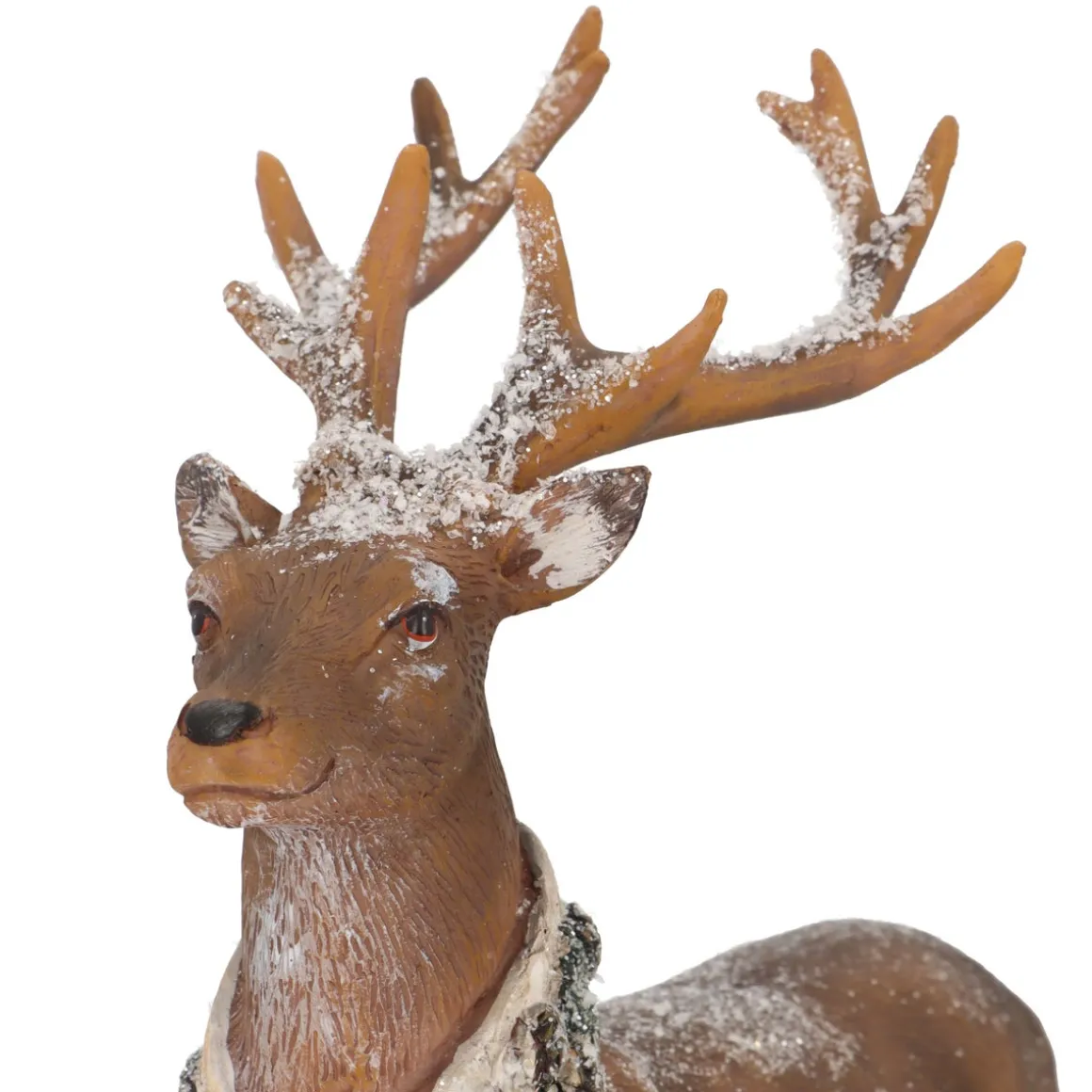 Polyresin Deer Figurine With Scarf