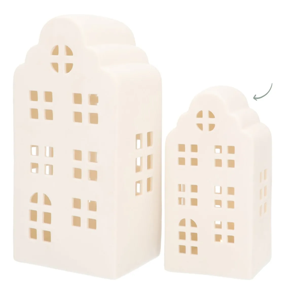 Porcelain Canal House As A Christmas Decoration