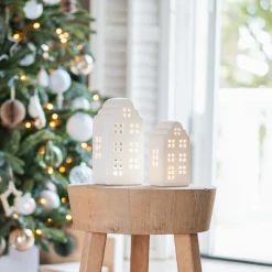 Porcelain Canal House As A Christmas Decoration