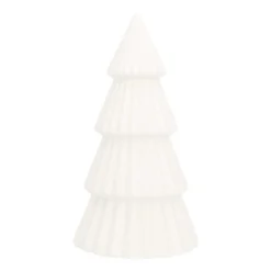 Porcelain Christmas Tree With LED | White | 20 Cm