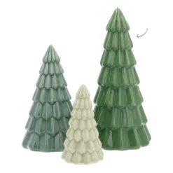 Porcelain Christmas Tree | Green | 21 Cm
