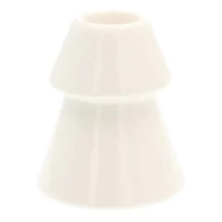 Porcelain Christmas Tree Candle Holder | White | 10 Cm