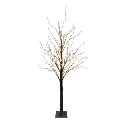 Pre-Lit Black Birch Tree | Warm White LED | Indoor & Outdoor Use | 150 Cm