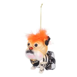 Punk Bulldog Ornament For A Cool Christmas Tree