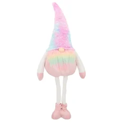 Rainbow Gnome With Hearts And Extendable Legs