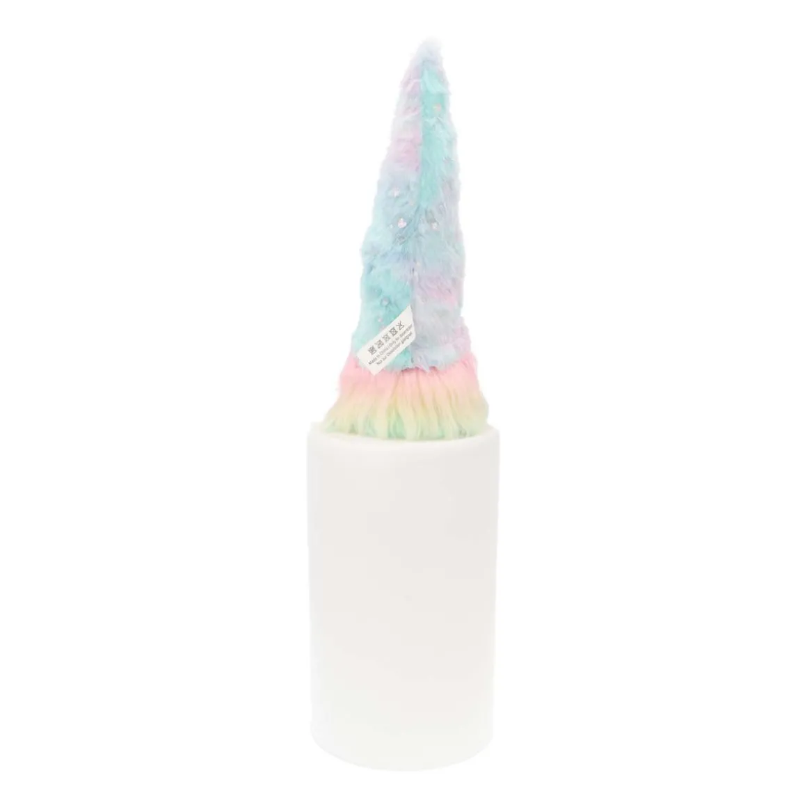Rainbow-coloured Sitting Gnome | Fabric | 45cm