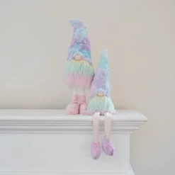Rainbow-coloured Standing Gnome | Fabric | 45cm