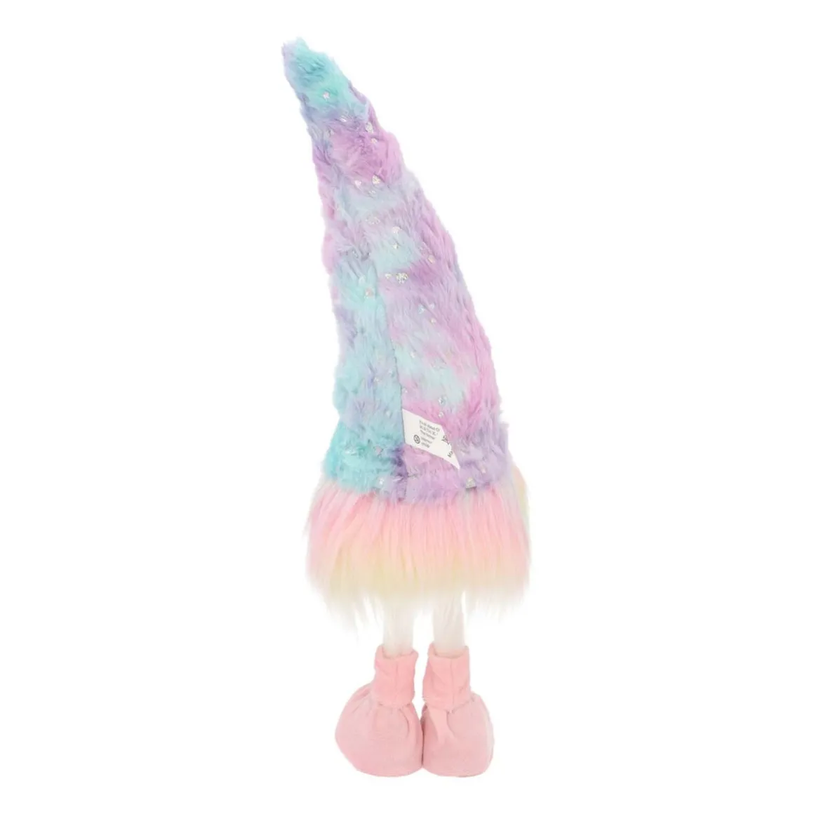 Rainbow-coloured Standing Gnome | Fabric | 45cm