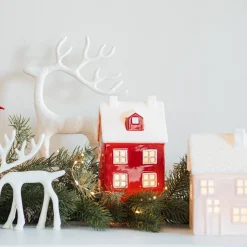 Red Christmas House 'Mansion' With LED