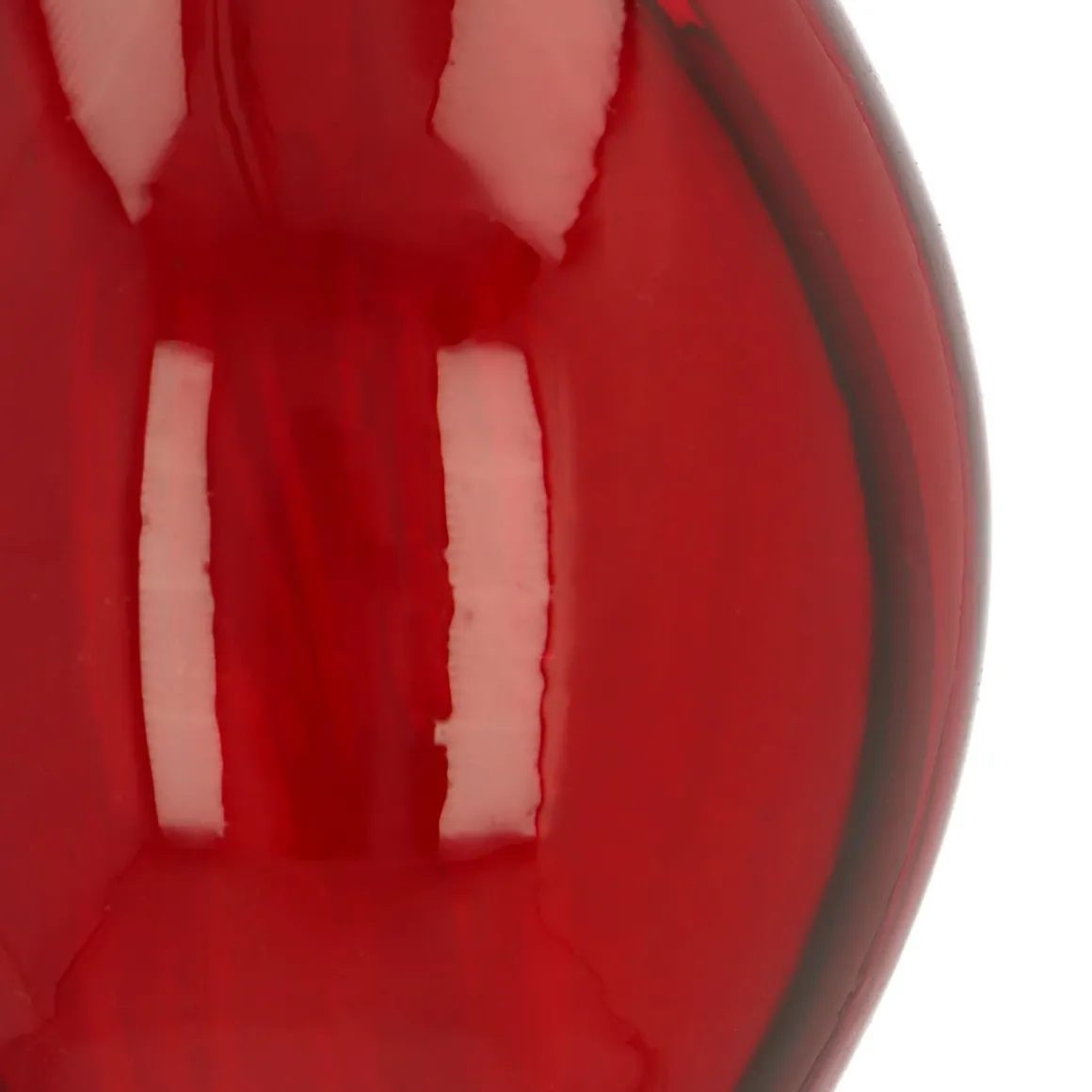 Red Christmas Icicle With Traditional Swirls