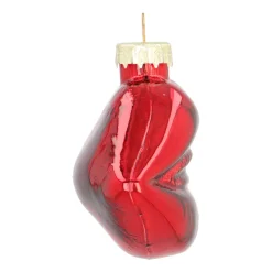 Red Glass Mouth Christmas Ornament