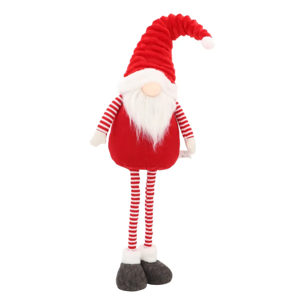 Red Gnome With LED Hat And Extendable Legs