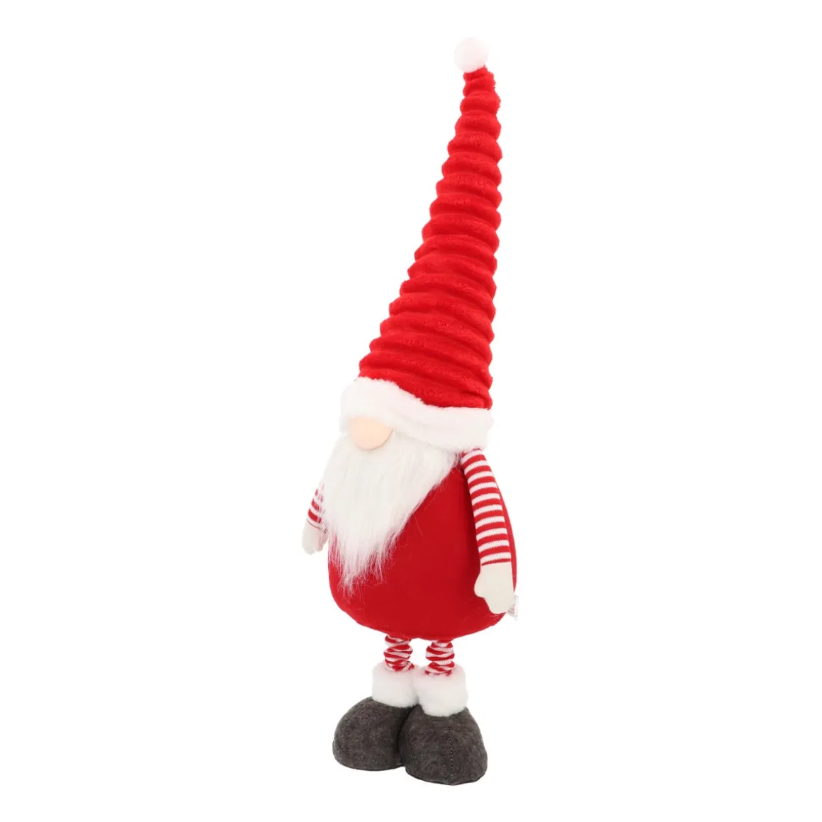 Red Gnome With LED Hat And Extendable Legs